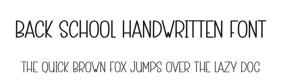 Back School Handwritten Font by andikastudio — Display Font