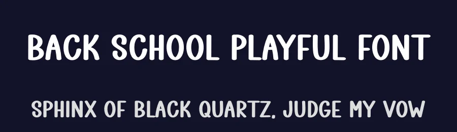 Back School Playful Font by freshtypeink — Display Font — thumbnail 2