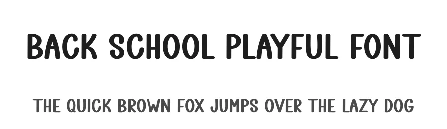 Back School Playful Font by freshtypeink — Display Font