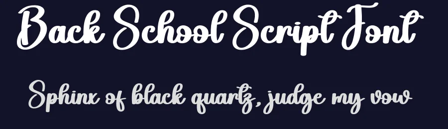 Back School Script Font by andikastudio — Script Handwritten Font — thumbnail 2