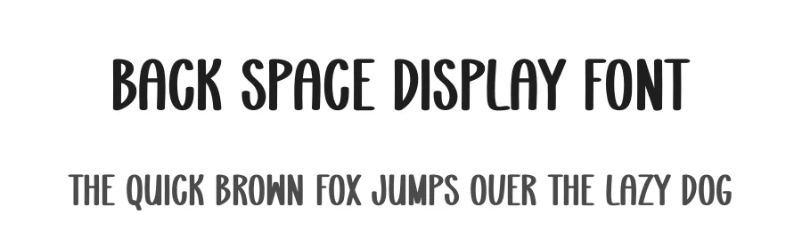 Back Space Display Font by andikastudio — Display Font