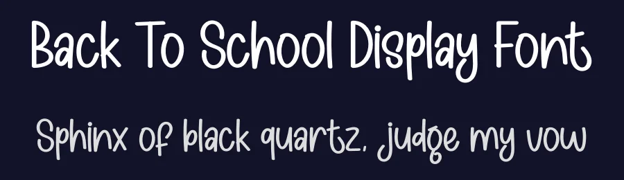 Back To School Display Font by andikastudio — Display Font — thumbnail 2