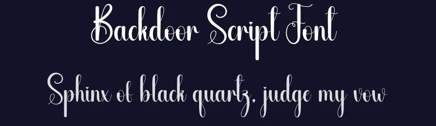 Backdoor Script Font by andikastudio — Script Handwritten Font — thumbnail 2