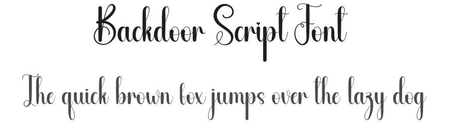 Backdoor Script Font by andikastudio — Script Handwritten Font