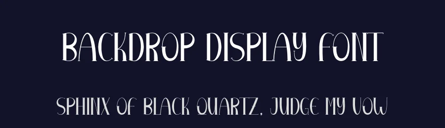 Backdrop Display Font by andikastudio — Display Font — thumbnail 2