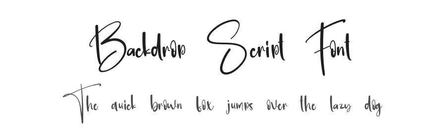 Backdrop Script Font by creativeletter — Script Handwritten Font