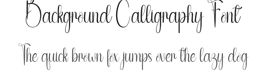 Background Calligraphy Font by andikastudio — Script Handwritten Font