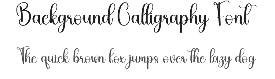 Background Calligraphy Font by andikastudio — Script Handwritten Font