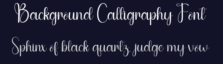 Background Calligraphy Font by andikastudio — Script Handwritten Font — thumbnail 2