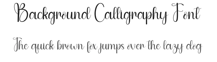 Background Calligraphy Font by andikastudio — Script Handwritten Font