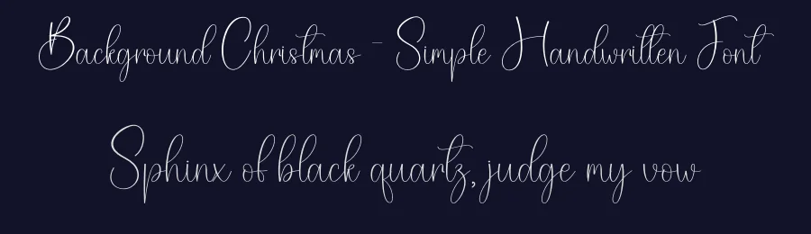 Background Christmas – Simple Handwritten Font by creativeletter — Script Handwritten Font — thumbnail 2