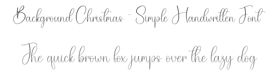 Background Christmas – Simple Handwritten Font by creativeletter — Script Handwritten Font