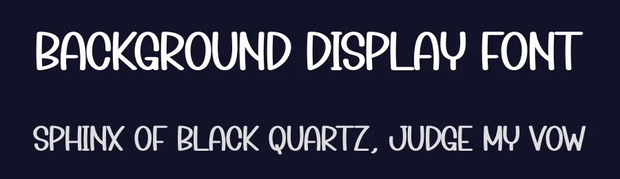 Background Display Font by creativeletter — Display Font — thumbnail 2