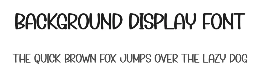 Background Display Font by creativeletter — Display Font