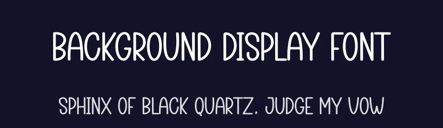 Background Display Font by creativeletter — Display Font — thumbnail 2