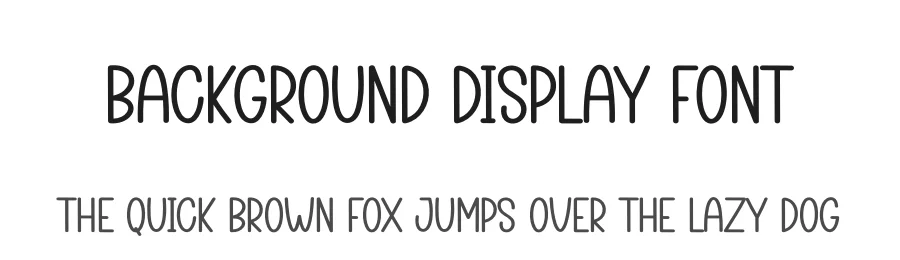 Background Display Font by creativeletter — Display Font