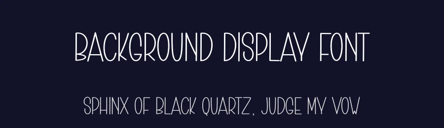 Background Display Font by andikastudio — Display Font — thumbnail 2