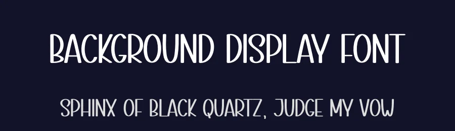 Background Display Font by creativeletter — Display Font — thumbnail 2