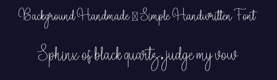 Background Handmade – Simple Handwritten Font by freshtypeink — Script Handwritten Font — thumbnail 2