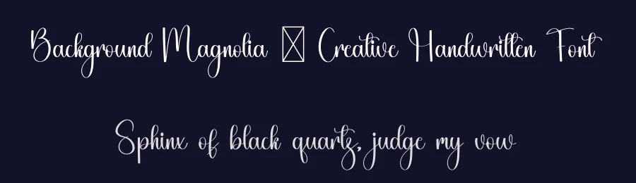Background Magnolia – Creative Handwritten Font by freshtypeink — Script Handwritten Font — thumbnail 2