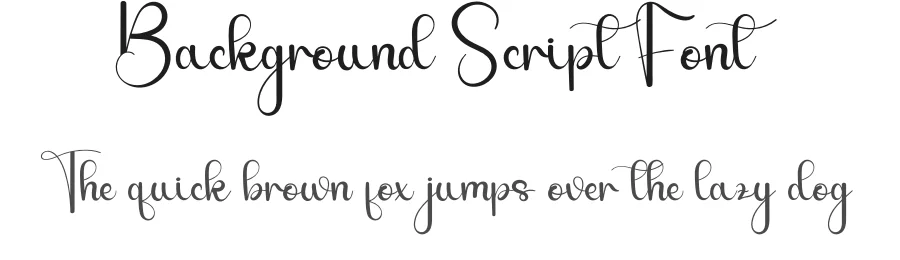Background Script Font by andikastudio — Script Handwritten Font