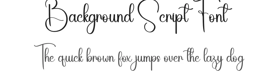 Background Script Font by creativeletter — Script Handwritten Font