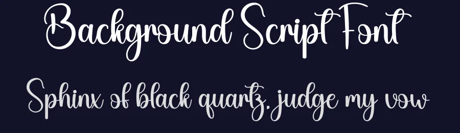 Background Script Font by creativeletter — Script Handwritten Font — thumbnail 2