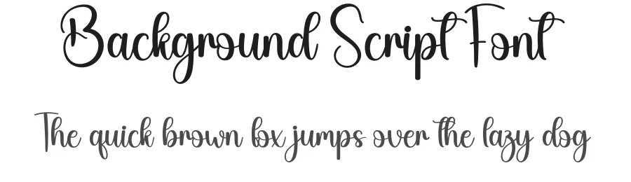 Background Script Font by creativeletter — Script Handwritten Font
