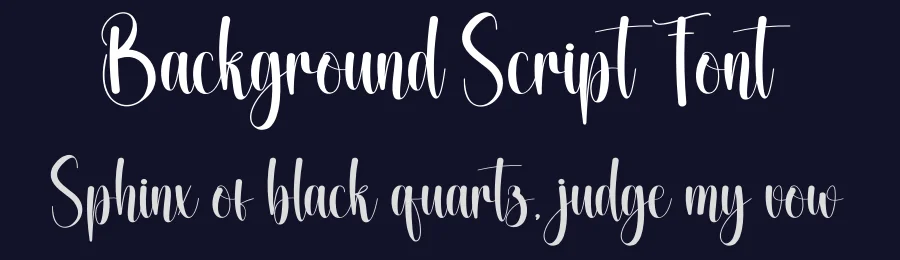 Background Script Font by creativeletter — Script Handwritten Font — thumbnail 2
