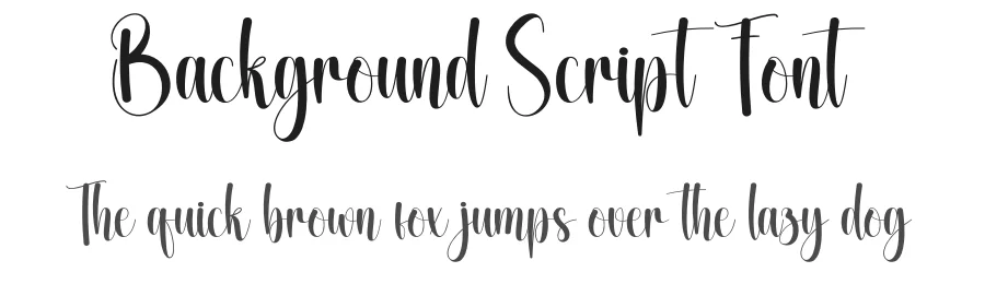 Background Script Font by creativeletter — Script Handwritten Font