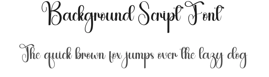 Background Script Font by andikastudio — Script Handwritten Font