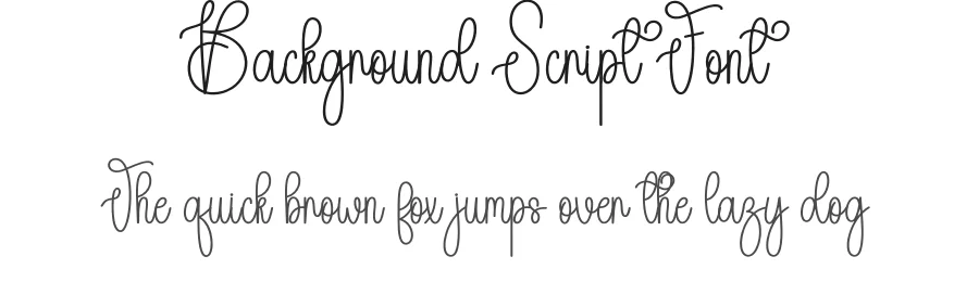 Background Script Font by andikastudio — Script Handwritten Font