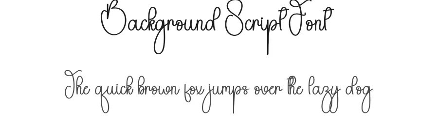 Background Script Font by andikastudio — Script Handwritten Font