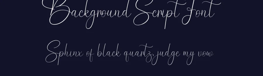 Background Script Font by creativeletter — Script Handwritten Font — thumbnail 2