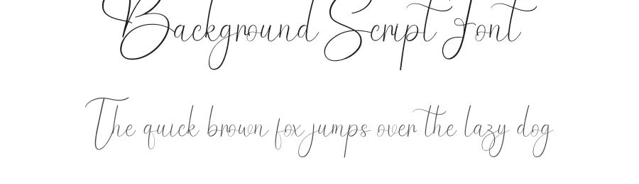 Background Script Font by creativeletter — Script Handwritten Font