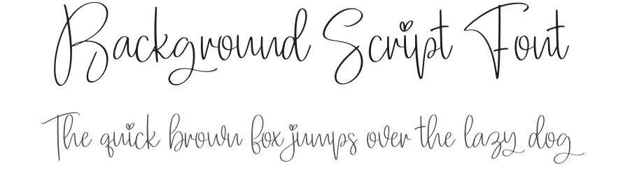 Background Script Font by creativeletter — Script Handwritten Font