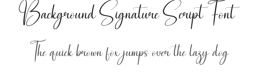 Background Signature Script Font by creativeletter — Script Handwritten Font