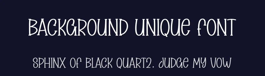 Background Unique Font by andikastudio — Display Font — thumbnail 2