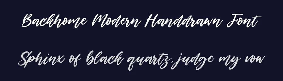 Backhome Modern Handdrawn Font by balpirick — Script Handwritten Font — thumbnail 2