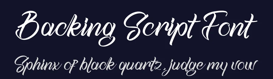 Backing Script Font by Operatype.Co — Script Handwritten Font — thumbnail 2