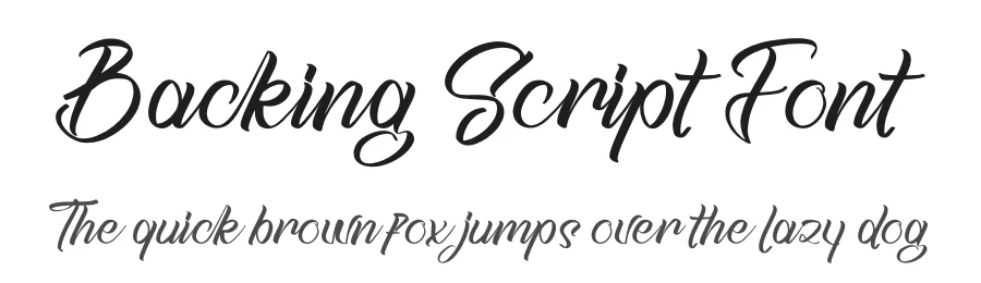 Backing Script Font by Operatype.Co — Script Handwritten Font