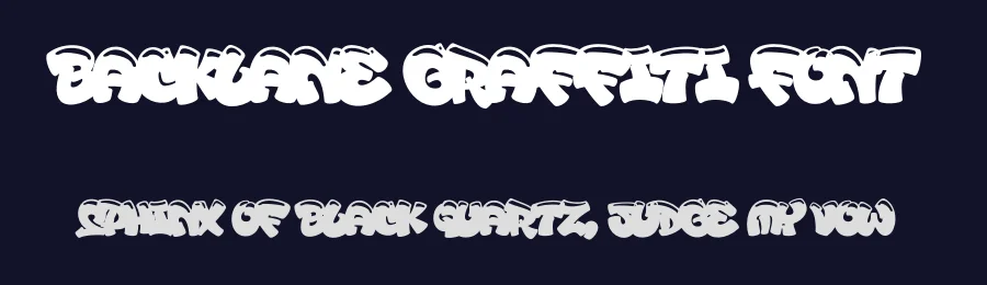 Backlane Graffiti Font by Mans Greback — Display Font — thumbnail 2