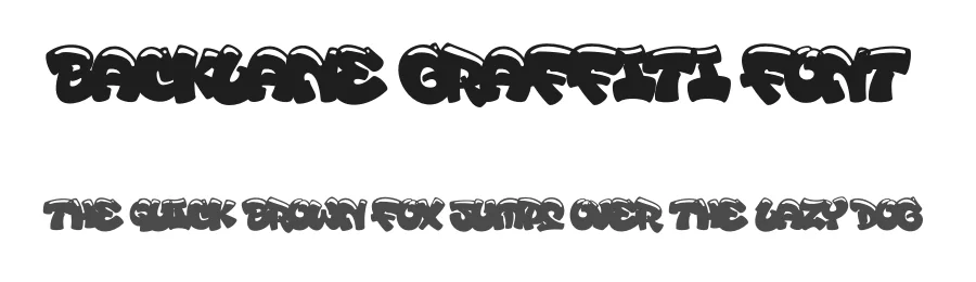 Backlane Graffiti Font by Mans Greback — Display Font