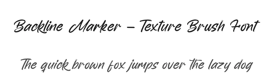 Backline Marker – Texture Brush Font by letterenastudios — Script Handwritten Font