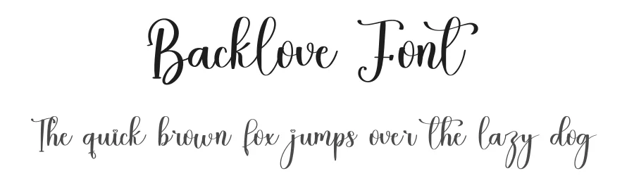 Backlove Font by freshtypeink — Script Handwritten Font