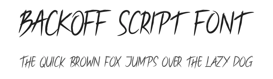 BACKOFF Script Font by CalligraphyFonts.net — Script Handwritten Font