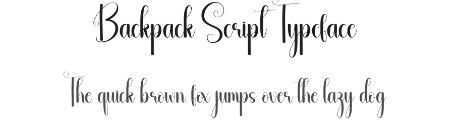 Backpack Script Typeface by andikastudio — Script Handwritten Font