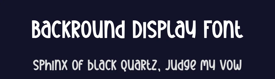 Backround Display Font by creativeletter — Display Font — thumbnail 2