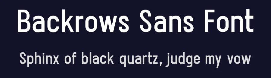Backrows Sans Font by Arterfak Project — Sans Serif Font — thumbnail 2