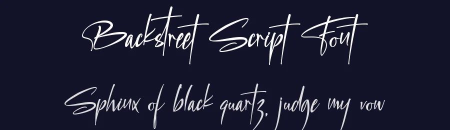 Backstreet Script Font by letterara — Script Handwritten Font — thumbnail 2